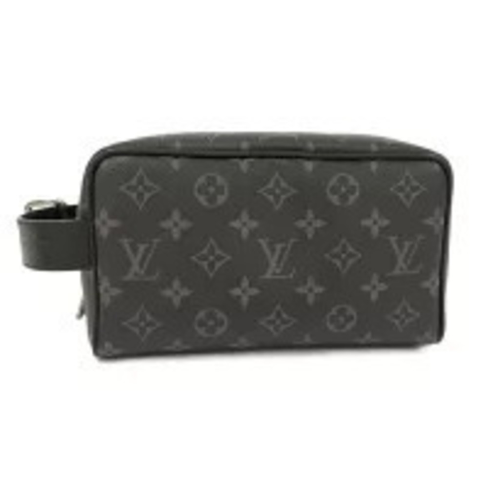 LOUIS VUITTON Locker Dopp Handbag Monogram Eclipse Black